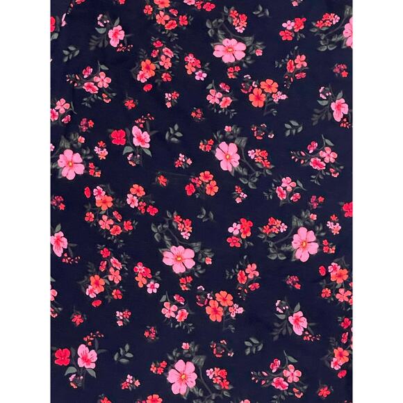 No Boundaries Women Juniors' Button Front Floral Print Small 3-5 - Picture 3 of 5